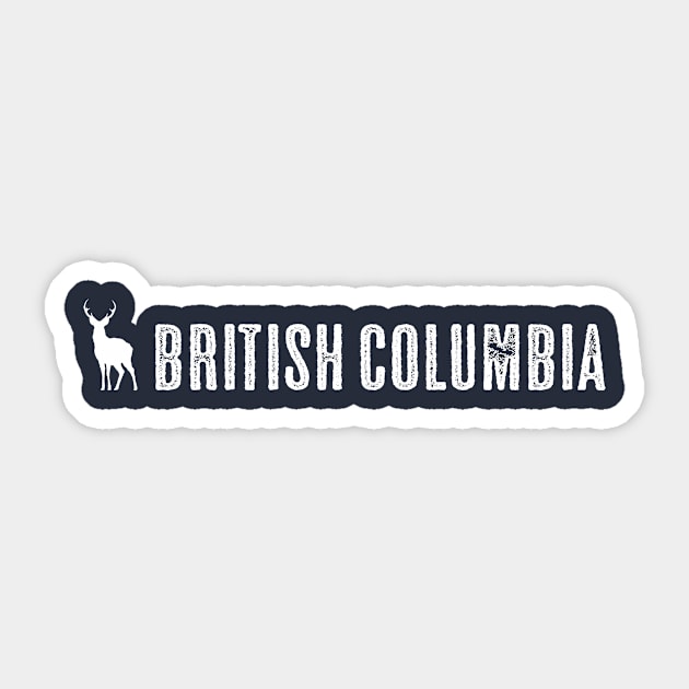 British Columbia Sticker by Jared S Davies